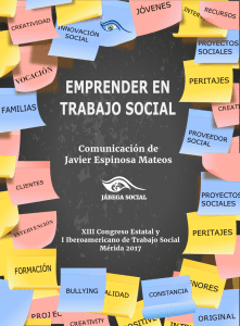 Emprender en Trabajo Social | Comunicación del Congreso de Trabajo Social